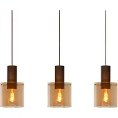 Lucide Hanglamp Toledo 3-lichts amber glas