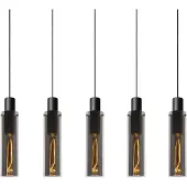 Lucide ORLANDO - Hanglamp - 5xE27 - Fumé