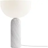 New Works Kizu tafellamp small White marble