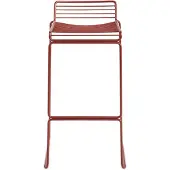 HAY Barstoel Hee Bar Stool Sled Base H75 Standard Glider Rust Powder Coated Steel