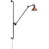 Lampe Gras Wandlampe , Zwart, Woonkamer, Metaal, Industrieel