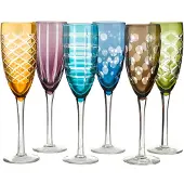 Pols Potten Champagneglas Cuttings Multi (Set van 6)