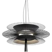 Forestier Hanglampe , Gravity 2, Zwart, Keuken, Metaal, Designer