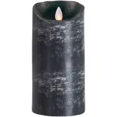 Sompex Flame LED kaars van echt was - antraciet / zwart M