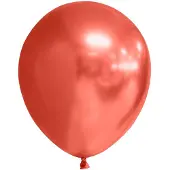 Wefiesta Ballonspiegel Chrome 30 Cm Latex Rood 10 Stuks