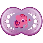 Mam Baby Dummy Original 6+ Silicone Pink