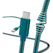 Hama Oplaad-/gegevenskabel Metall Micro-USB 1,5 M Blauw