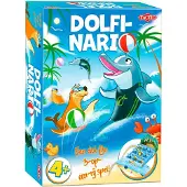 Tactic Dolfinario – Bordspel – Actief 3-Op-Een-Rij Spel – Behendigheid en Teamspel – Familiespel – 2 tot 4 Spelers – Vanaf 4 Jaar
