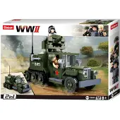 Sluban Army WWII Half-Track 2-in-1 legervoertuig bouwspeelgoed – Constructiespeelgoed modelbouw – bouwdoos met 243 bouwstenen – M38-B0685 vanaf 8 jaar