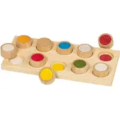 Goki Memory - Voelen - Met 10 Verschillende Structuren - Hout - 3 Jaar