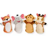 Melissa & Doug Pluchen Handpoppen Dierentuin