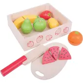 Bigjigs Boîte en bois avec fenêtre de coupe