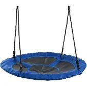 Swingking nestschommel blauw canvas, 98cm