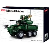 Sluban EBRC Jaguar 6x6 bouwspeelgoed kinderen vanaf 6 jaar – Constructiespeelgoed modelbouw – bouwdoos met 382 bouwstenen – M38-B0753