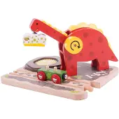 Bigjigs Houten Dino Kraan