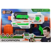 Tack Pro pistool Scorpion jongens 28 x 43 cm wit/groen 15-delig