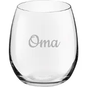 Royal Leerdam Gegraveerde Drinkglas 39cl Oma