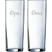 Arcoroc Gegraveerde longdrinkglas 31cl Opa & Oma