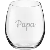Royal Leerdam Gegraveerde Drinkglas 39cl Papa