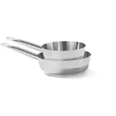 Hendi Sauteerpan zonder deksel, Pan + steelpan, Zilver