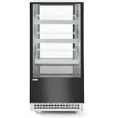 Hendi Koelvitrine met 3 schuine schappen, RVS, 80,5(b)x120(d)x144,5(h)cm, 233320