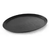 Hendi Dienblad Ovaal XL - Zwart - Glasvezel - Antislip Dienblad Horeca - 735x600(H)22mm