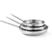 Hendi Koekenpan 32 Cm Rvs Kitchen Line Roestvrijstaal 18/0 Horeca