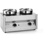 Hendi Thermosysteem – Warmhoudapparaat – 2x4x L – Roestvrij staal – 6 temperatuurinstellingen
