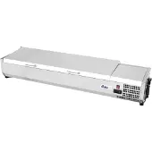 Hendi Opzetkoelvitrine GN 1/3, RVS, 39,5(b)x120,5(d)x29(h)cm, 4x GN 1/3, 233948
