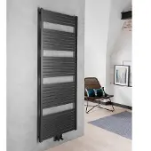 Sapho Tondi radiator zwart mat 60x169cm 930W