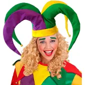 Finidi Leuke joker muts met drie kleuren