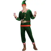 E-Carnavalskleding.nl Kerstman elf kostuum Joelle voor volwassenen