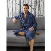 De Witte Lietaer Badjas Heren Gentle Sapphire Blue-XL