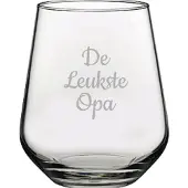 Pasabahce Gegraveerde Drinkglas 42,5cl De Leukste Opa
