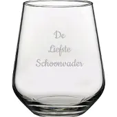 Pasabahce Gegraveerde Drinkglas 42,5cl De Liefste Schoonvader