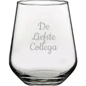 Pasabahce Gegraveerde Drinkglas 42,5cl De Liefste Collega