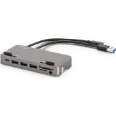 LMP Zilver USB-C Attach Hub 7 Poort Grijs