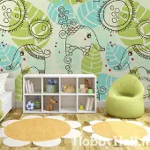Artgeist Fotobehang – Behangpapier - Fotobehang - olifanten (voor kinderen) 350x270 -