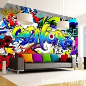 Artgeist Fotobehang – Behangpapier - Fotobehang - Language of a City 200x140 -