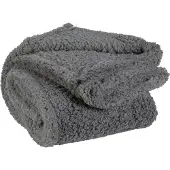 Unique living | teddy plaid 150x200cm dark grey