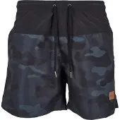 Urban Classics Zwemshorts smoky blue / duifblauw / zwart