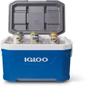 Igloo Coolers Latitude 52 - Koelbox 49 Liter - 3-dubbele Thermecool-isolatie - Blauw