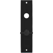 Intersteel Kortschild rechthoekig met toilet-/badkamersluiting 55/8mm - mat zwart