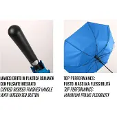 Perletti paraplu Golf windproef 102 x 132 cm microvezel wit