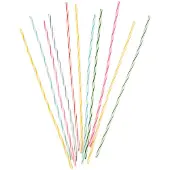 Amscan Spiraalkaarsen Jackstraws 18 Cm Wax 24 Stuks