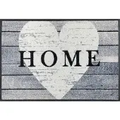 Kleen-Tex Mat Heart at Home Inloopmat, motief hart, antislip, geschikt voor binnen en buiten, wasbaar