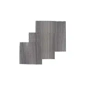 Bee's Wax - Bijenwas Wrap - Gestreept - Zwart - Set van 3 Stuks - Bee's Wax