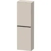 Duravit Hoge kast d-neo kolomkast wand 132 cm linksdraaiend mat taupe