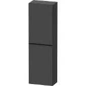 Duravit Hoge kast d-neo kolomkast wand 132 cm linksdraaiend mat grafiet