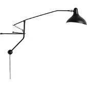 DCW éditions Mantis Bs2 Mini Wandlamp - Wandlampen Staal Black - BS2 Mini BL
